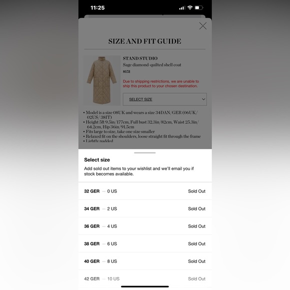 STAND STUDIO coat  size 34 DAN/GER / 6UK/ 2US / 38IT - Picture 10 of 10